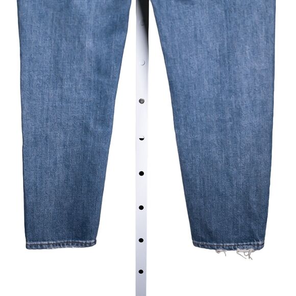 Madewell The Mom Jean Women's Blue Medium Wash High Rise Tapered Denim Size 23 - Picture 8 of 11